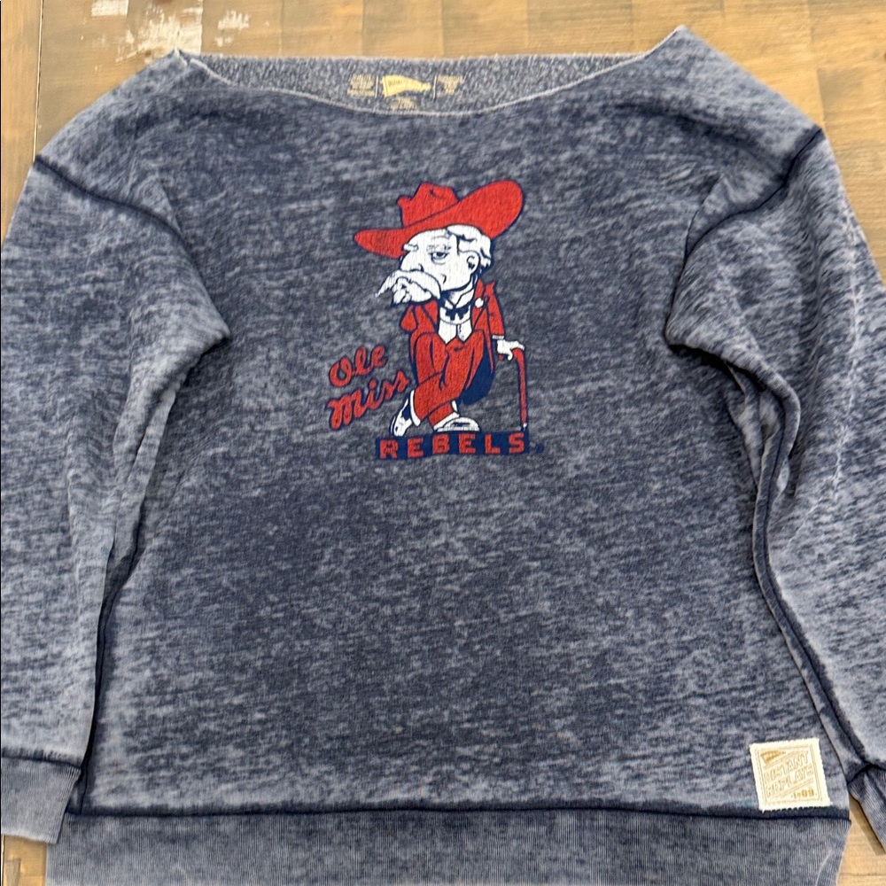 Women's Off-the-Shoulder Sweater - Blue